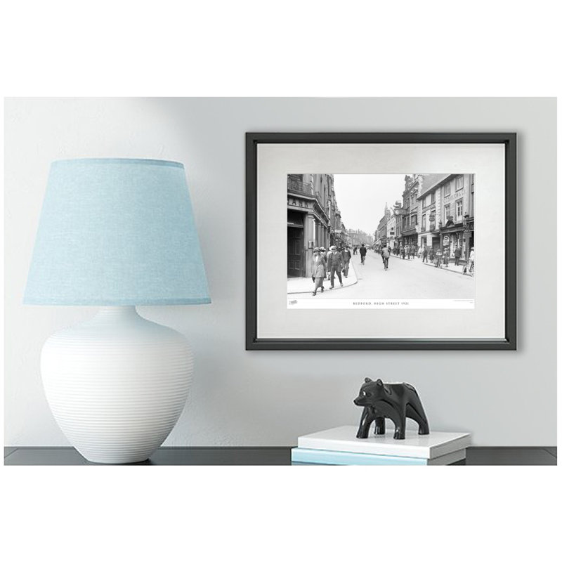 Bedford, High Street 1921 - Single Picture Frame Print, 45cm H X 60cm W x 2cm D