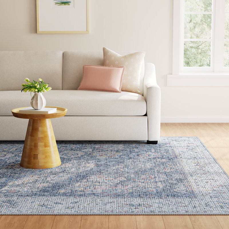 Analyah Machine Washable Area Rug, Rectangle 6'7" x 9'