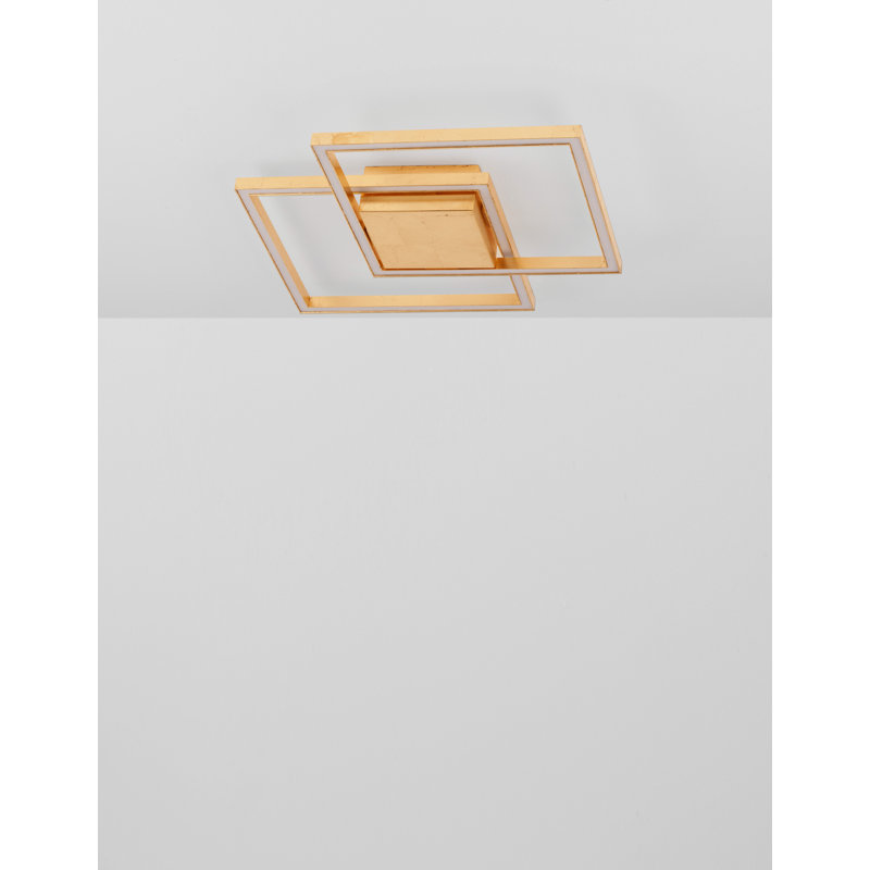 LED Flush Mount, Golden Leaf