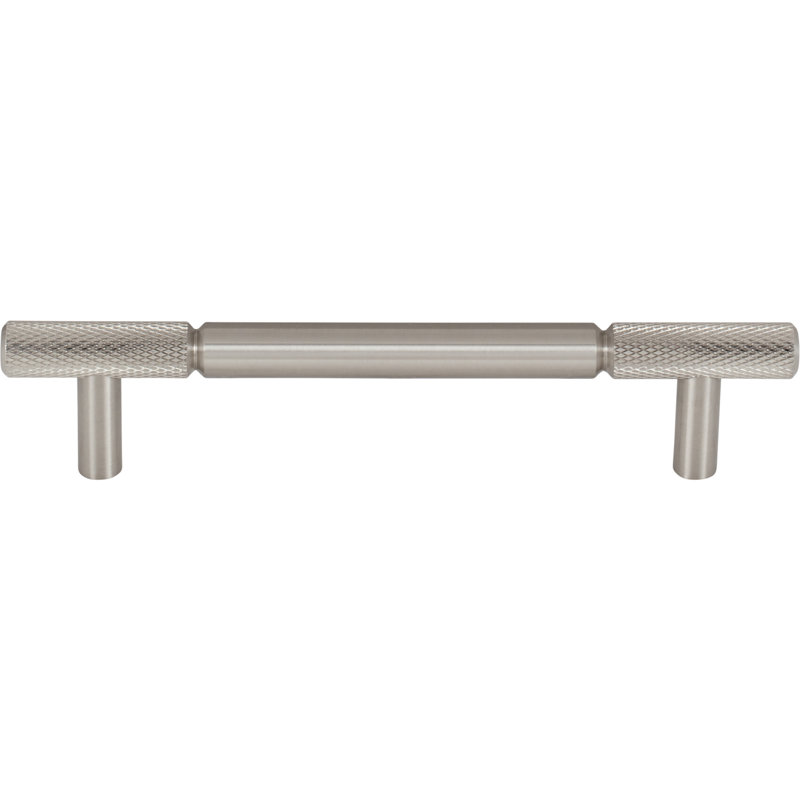 Brushed Satin Nickel Modern Industrial Bar Pull 5 1/16"