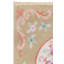 Tapis ovale brun clair et floral à médaillon brun clair et rose-123297280