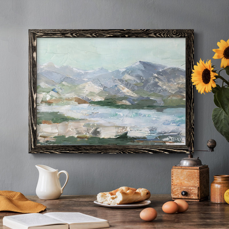 «Pastel Mountain View I», reproduction d'art sur toile, Noir, H 26 po x l 38 po x P 1,5 po
