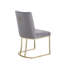 Chaises de salle à manger, chaise d'appoint rembourrée en velours, pieds en métal (ensemble de 2)-667954127