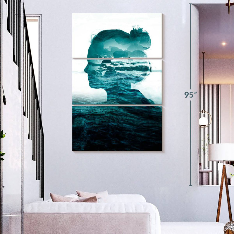 Leisha The Sea Inside, 74" H x 48" W