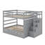 Full Over Full Bunk Bed With Trundle And Staircase-1911603200