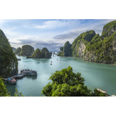 Halong Bay by Chrisinthai - Wrapped Canvas Print