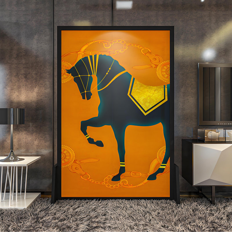 British Luxury Horse Divider, 70.87" H x 39.37" W x 1.57" D