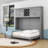 Queen Murphy Bed with Flexible Slats and Shelves-241609335