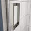 Porte coulissante en verre trempé 5/8 po pour douche avec construction stable-118013321
