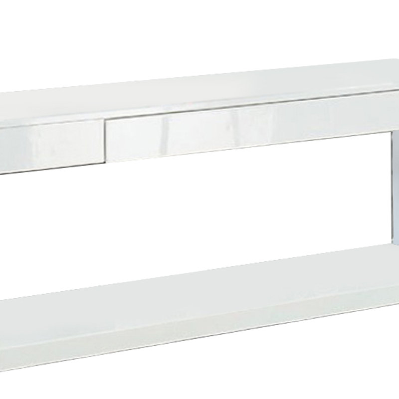Meuble télé Sabuge au fini blanc, 60"
