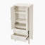 Armoire de rangement pour garde-manger de 53,5 po de hauteur, buffet moderne Mid-Century, armoire de rangement rétro avec portes et tiroirs pour le hall d'entrée, le salon, la cuisine, le garage, blanc antique-763086202