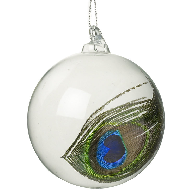 8cm Glass Animals Bauble