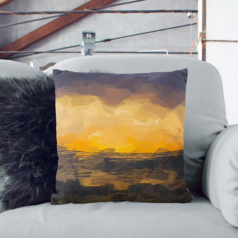 Square Throw Cushion, 40cm H x 40c m W x 15cm D