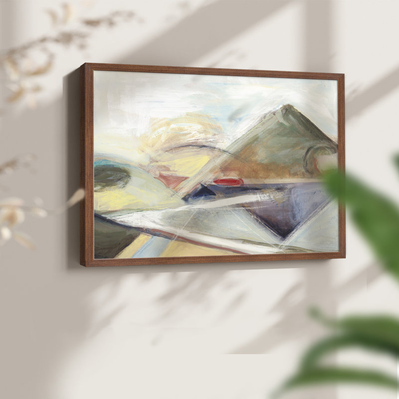 PURPLE REFLECTION -Framed Print - Restickable, H 8 po x l 10 po, Noyer
