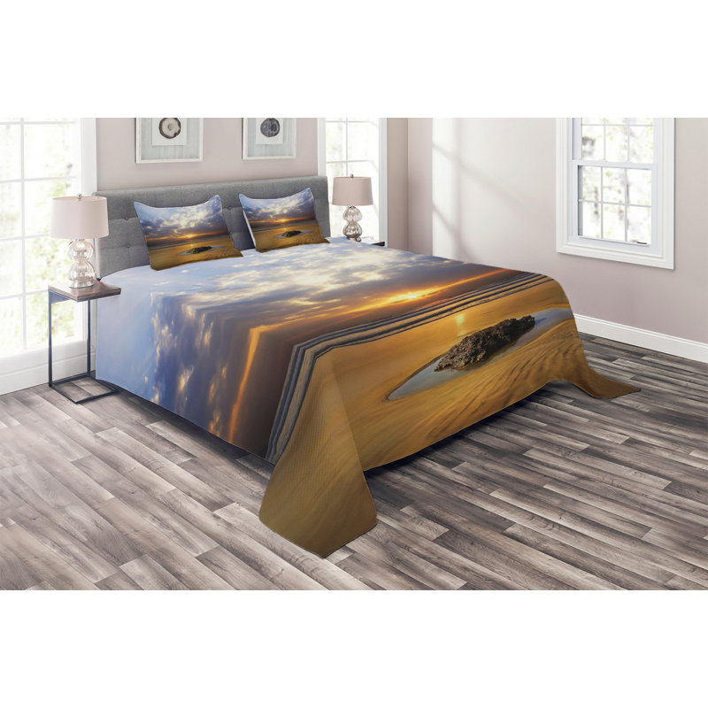 Hypnotic Coastal Polyester Coverlet
