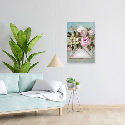 «Love lettre I», art mural abstrait contemporain et romantique