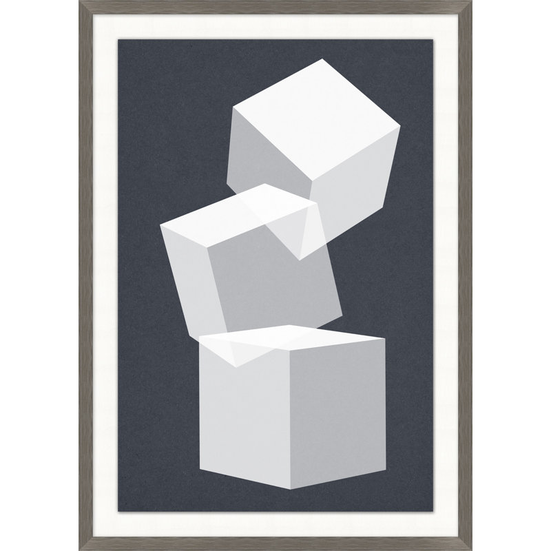 Falling Cubes 1 Print by Thom Filicia