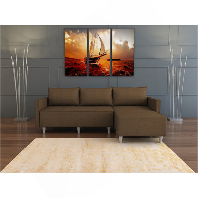 Aybuke Sectional, Brown
