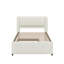 Lit plateforme double avec lit gigogne