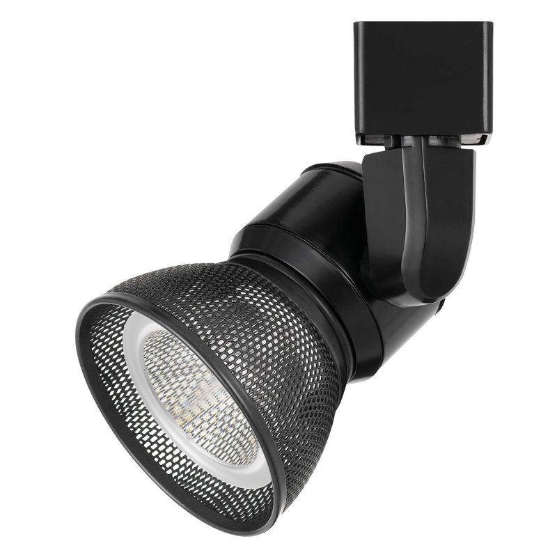 Cal Lighting, projecteur sur rail DEL intégré à intensité variable noir, 13,3 cm (5,25 po) de hauteur, 10 W, 700 lumens, 3 000 K, IRC 90, construction métallique.