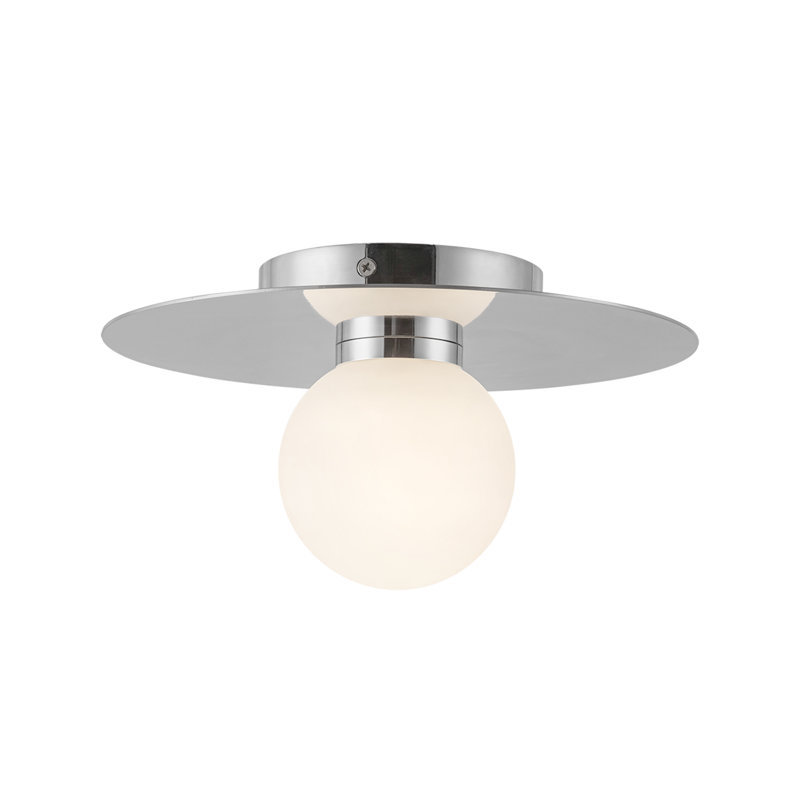 Plafonnier encastré Elixir, Argent argent, Blanc, H 5,38 po x l 9,88 po x l 9,88 po