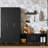 3-Piece Modular Kitchen & TV Stand Storage System, Professional 77" Utility Collection with SGS Anti-Tip Safety, Customizable Cabinet Suite in Sleek Black-640637664