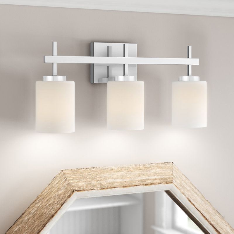 3 - Light Dimmable LED Vanity Light, Polished Chrome