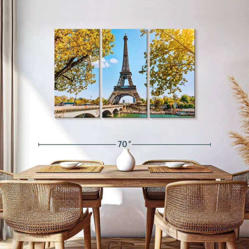 Nicci Paris Tour Eiffel au printemps, H 36 po x l 57 po