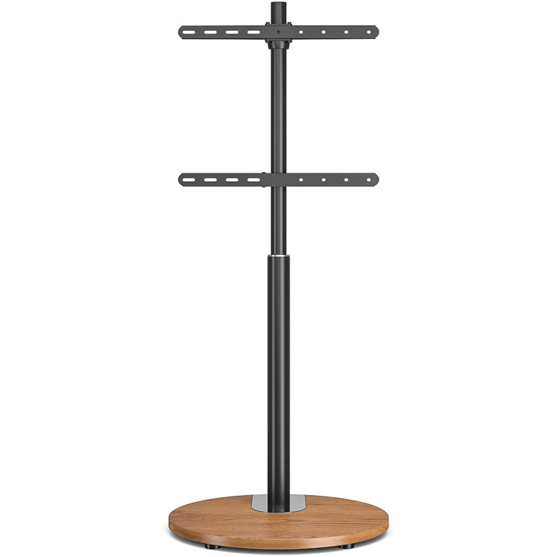 Pedestal TV Stand, Oak/Black