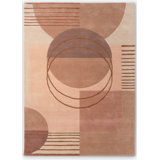 Decor Hand Tufted Wool Geometric Area Rug in Lola