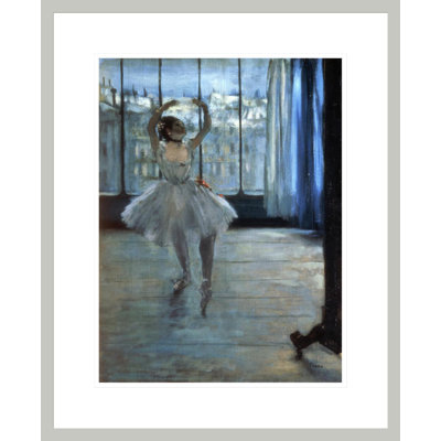 Dancer in Front of a Window (Dancer at the Photographer's Studio) by Edgar Degas -Framed Giclee Print