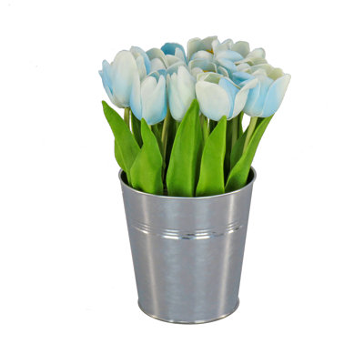 Tulip Bouquet in Metal Pot