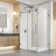 46" W X 36" D X 76" H Sliding Frameless Shower Enclosure With 5/16" Clear Glass