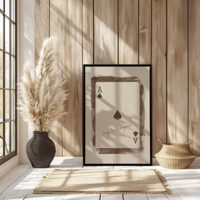 Western Cards I Canvas Print in a Frame