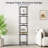 4 Cube Glass Shelf, 4-tier Bookshelf, Display Shelf Rack, Metal Storage Rack With Tempered Glass, Modern Style For Living Room, Bathroom, Kitchen, Black-116073927