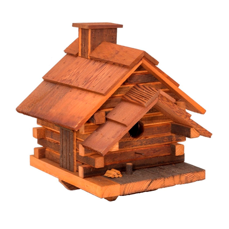 Bird in Hand Conestoga Log Cabin 16.75 in x 16 in x 15.5 in Birdhouse