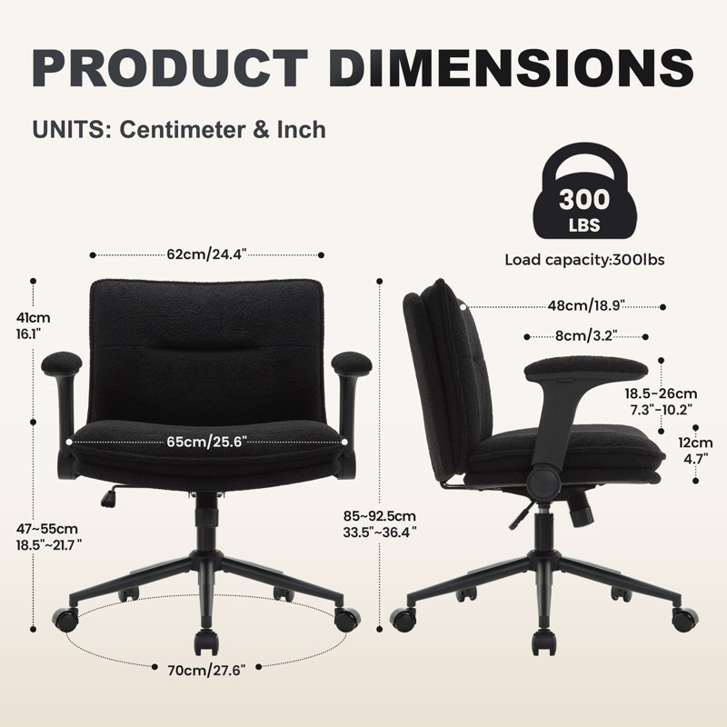 Pearla Office Chair, Black