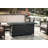 Outdoor Gas Propane Fire Pits Table, Aluminum,50000BTU Firepit Fireplace Dinning Table With Lid, Fire Glass,Retangular,ETL Certification, For Garden Backyard Deck Patio-9117248