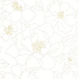Camariya Floral Metallic Wallpaper Double Roll