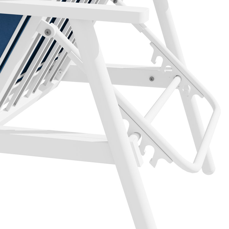 Méridiennes d'extérieur 2 pièces en aluminium avec réglage à 6 niveaux