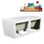 59" Streamline Soaking Freestanding Tub and Tray With Internal Drain-101697866