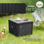 Boîte de rangement pour terrasse EHHLY, petites tables d'appoint d'extérieur pour patio, boîte de rangement extérieure imperméable 36 gallons, boîtes de rangement pour coussins de table d'extérieur, boîtes de rangement en plastique résistant aux -102731329