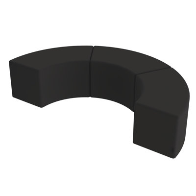 Pro Series Upholstered S Curve Ottoman, 3-Pack