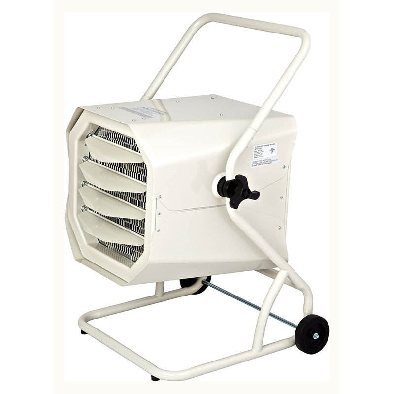 DR. INFRARED HEATER DR-910M 1,0000-Watt 240-Volt Heavy-Duty Hardwired Shop Garage Heater with Cart and Adjustable Thermostat