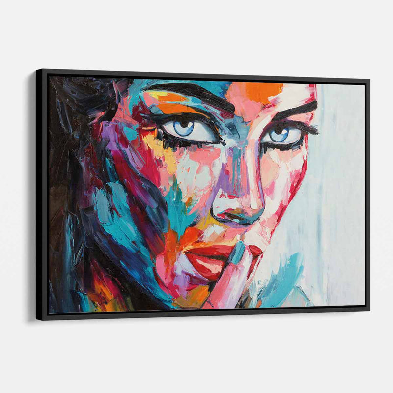 Florinel Woman's Secret - Peinture, H 12 po x l 16 po, Cadre noir