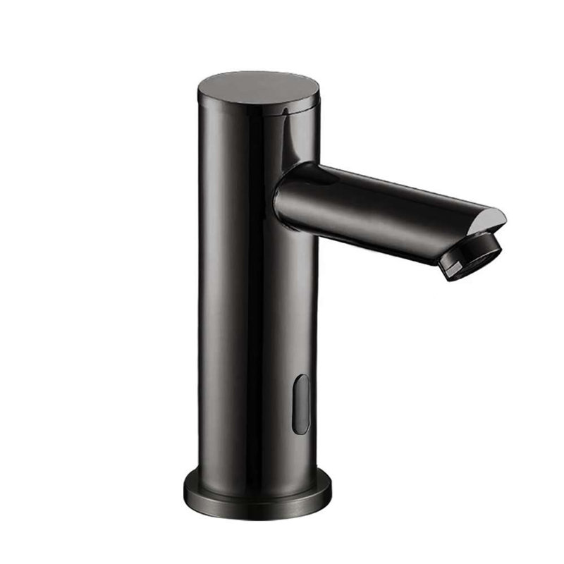 FontanaShower Solo Commercial Automatic Touchless Sensor Faucet with Soap Dispenser in Matte Black