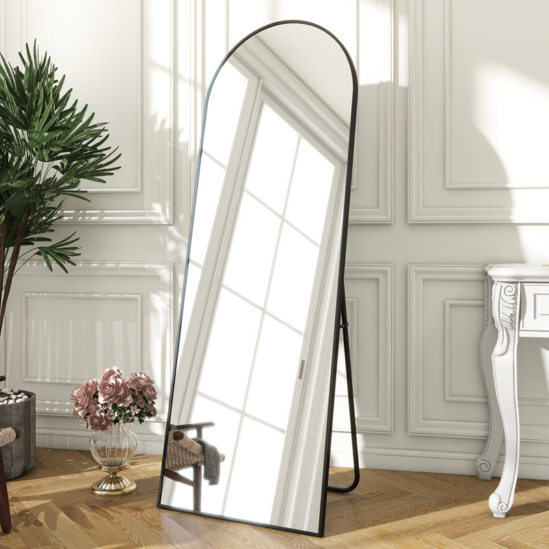 Miroirs muraux surdimensionnés arqués, Doré, 64 po x 21 po