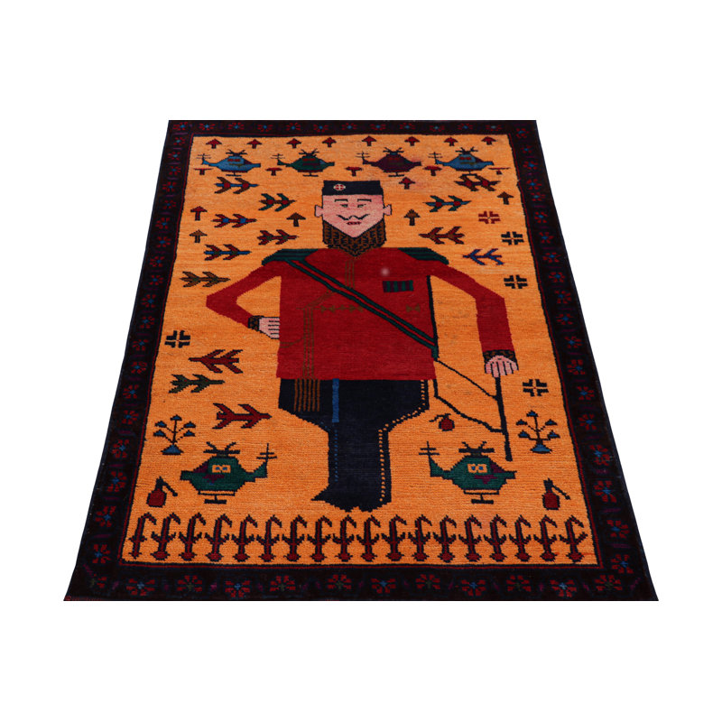 Hand Knotted Wool Geometric Area Rug
