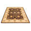 Tapis brun foncé en laine noué à la main de conception unique 8 pi x 10 pi 2 po Vickie
