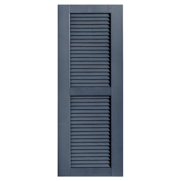 Straight Top Open Louvre Shutters Pair